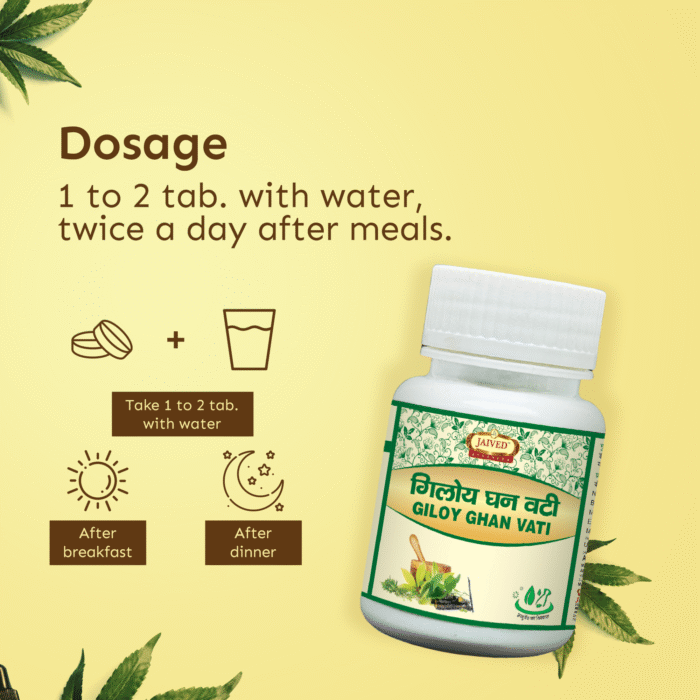 1 to 2 tab. with water, twice a day after meals