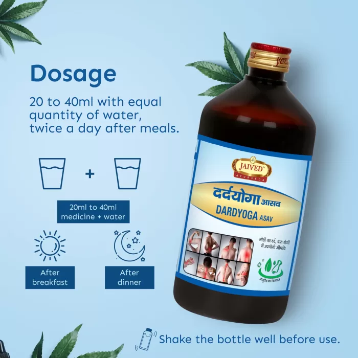 Jaived Ayurveda Dardyoga Asav Dosage