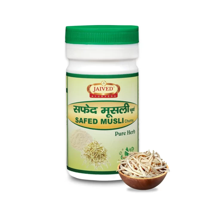 Jaived Ayurveda Safed Musli Front Image