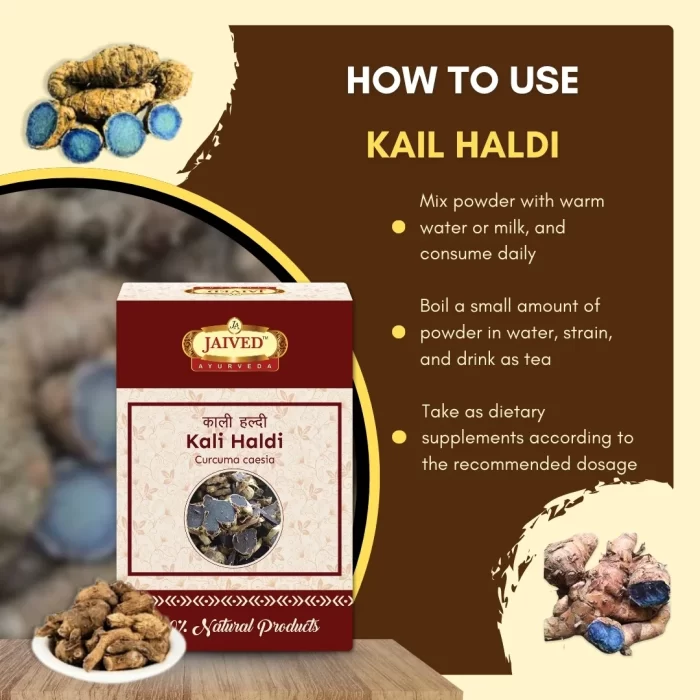 Kali Haldi - Black Turmeric - काली हल्दी - Curcuma caesia - Image 4