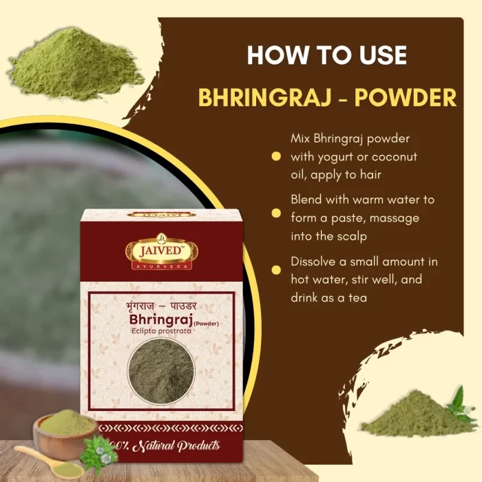 9 Bhringraj - Powder - Bhringraj Powder - भृंगराज - पाउडर - Eclipta prostrata - Image 4