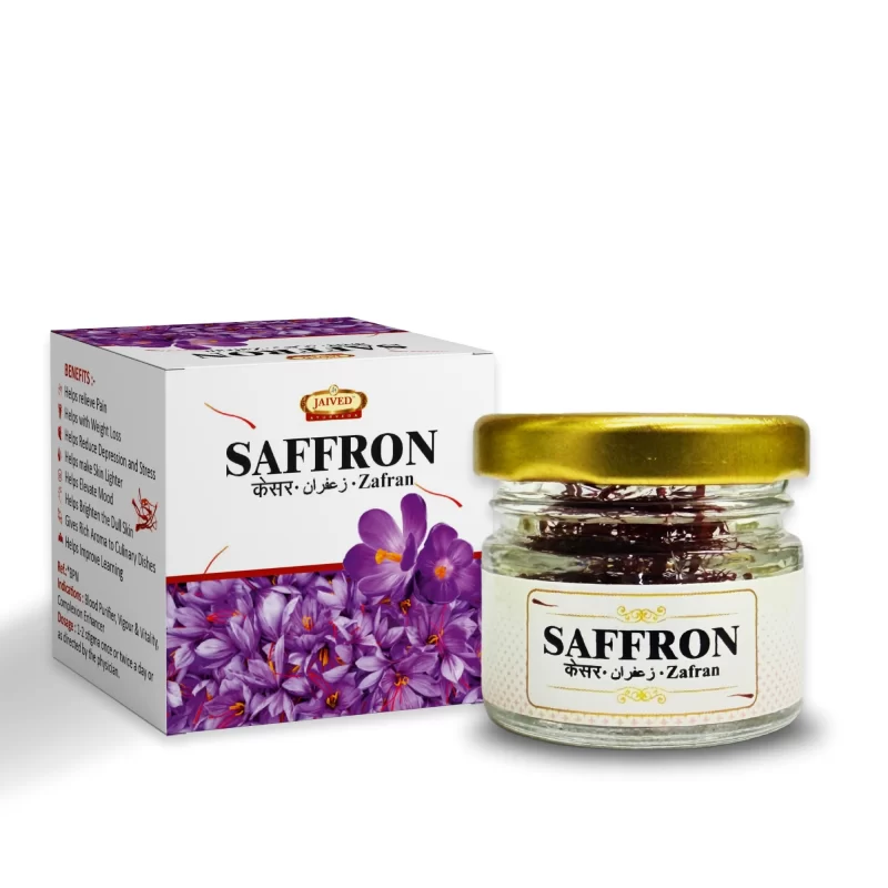 Experience the exquisite aroma and vibrant color of Jaived Ayurveda's premium Kesar. Our Grade A saffron threads are perfect for adding a touch of luxury to your culinary creations.