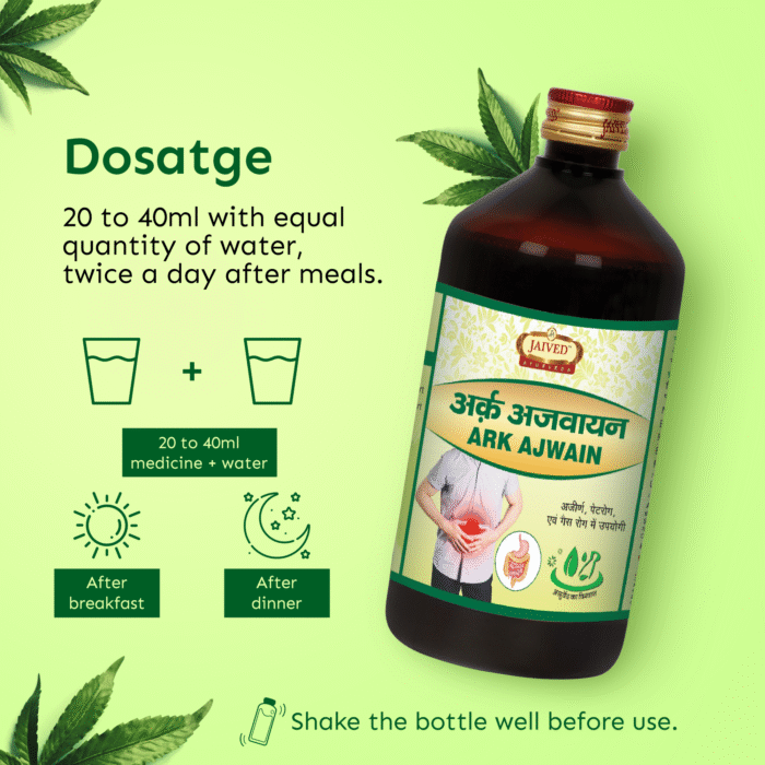 20 to 40ml with equal quantity of water, twice a day after meals